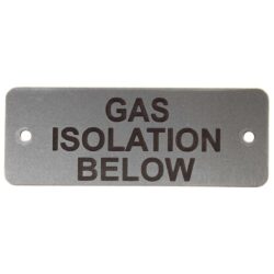Gas Isolation Below Label