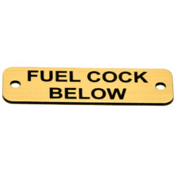 Fuel Cock Below Label