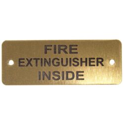 Fire Extinguisher Inside Label