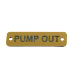 AG Pump Out Label