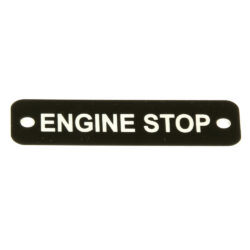 AG Engine Stop Label