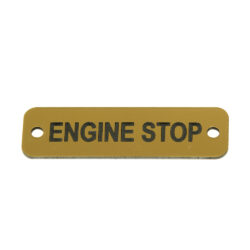 AG Engine Stop Label