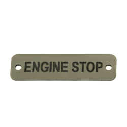 AG Engine Stop Label