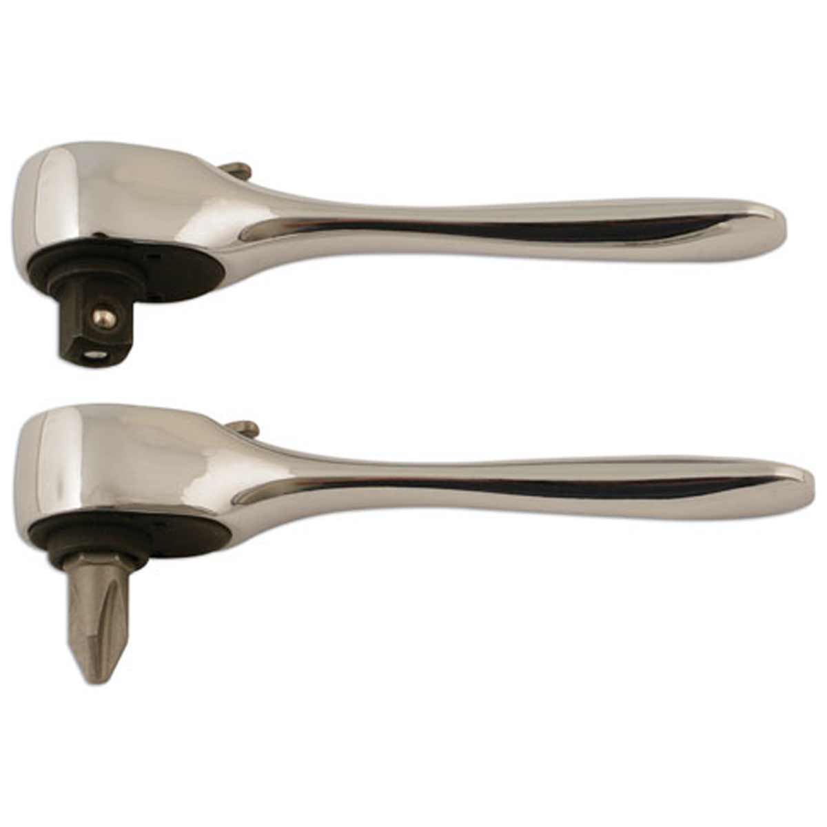 Laser Tools Micro Ratchet Set 1/4" Drive (2-Piece) 1 Laser Tools Micro Ratchet Set 1/4" Drive (2-Piece)