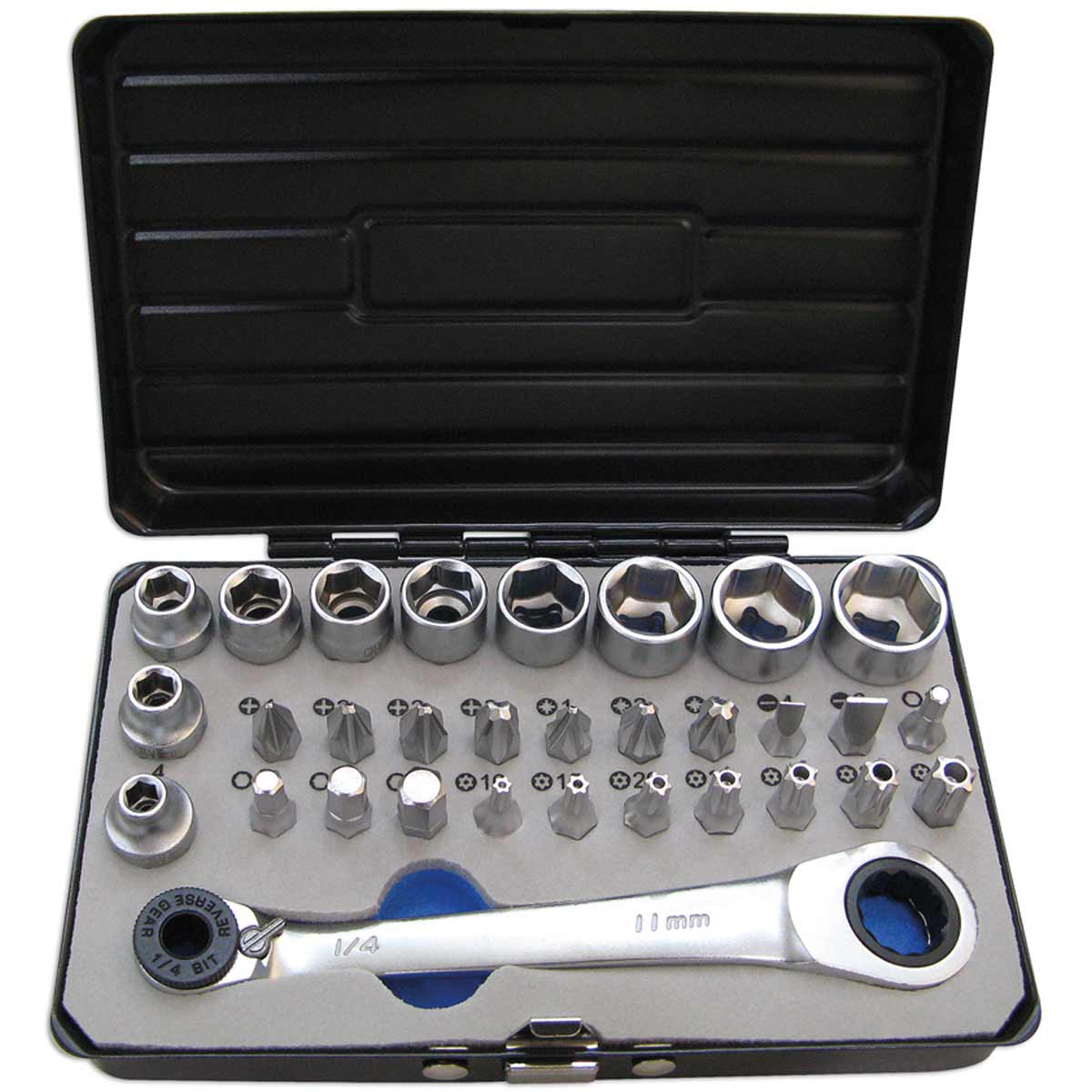 Laser Tools Socket and Bit Set 1/4" Drive (31-Piece) 1 Laser Tools Socket and Bit Set 1/4" Drive (31-Piece)