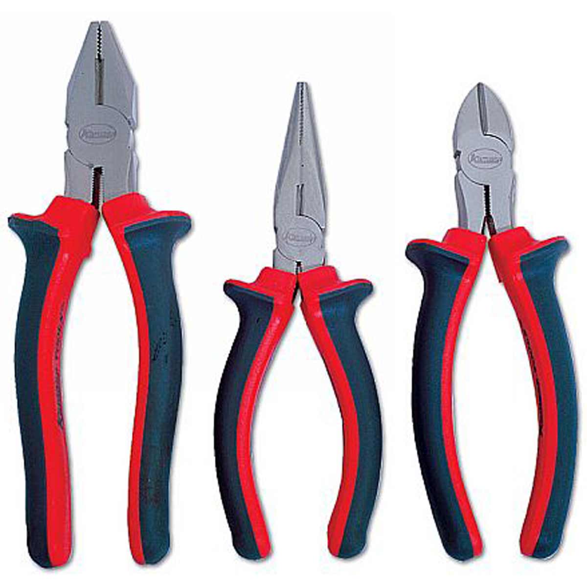 Kamasa Plier Set 3-Piece (Combination, Long Nose & Side Cutter) 1 Kamasa Plier Set 3-Piece