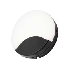 Turus Round Bulkhead Light in Black
