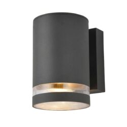 Lens LED GU10 Wall Downlight Anthracite
