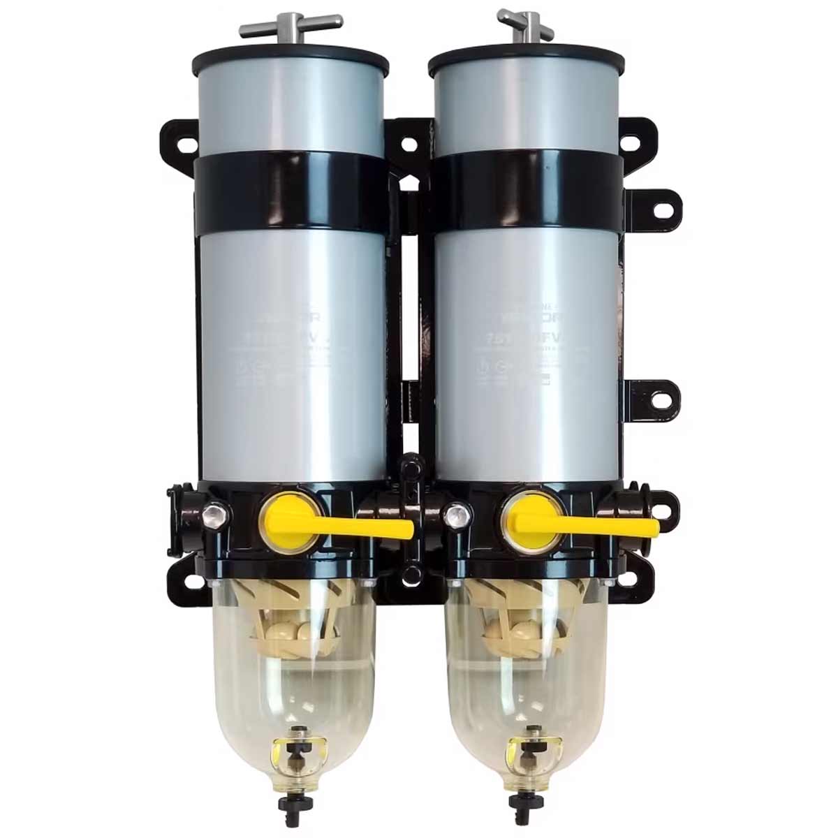 Racor 75/1000FV Duplex Fuel Filter (10 Micron / Clear Bowl) 1 Racor 75/1000FV Duplex Fuel Filter