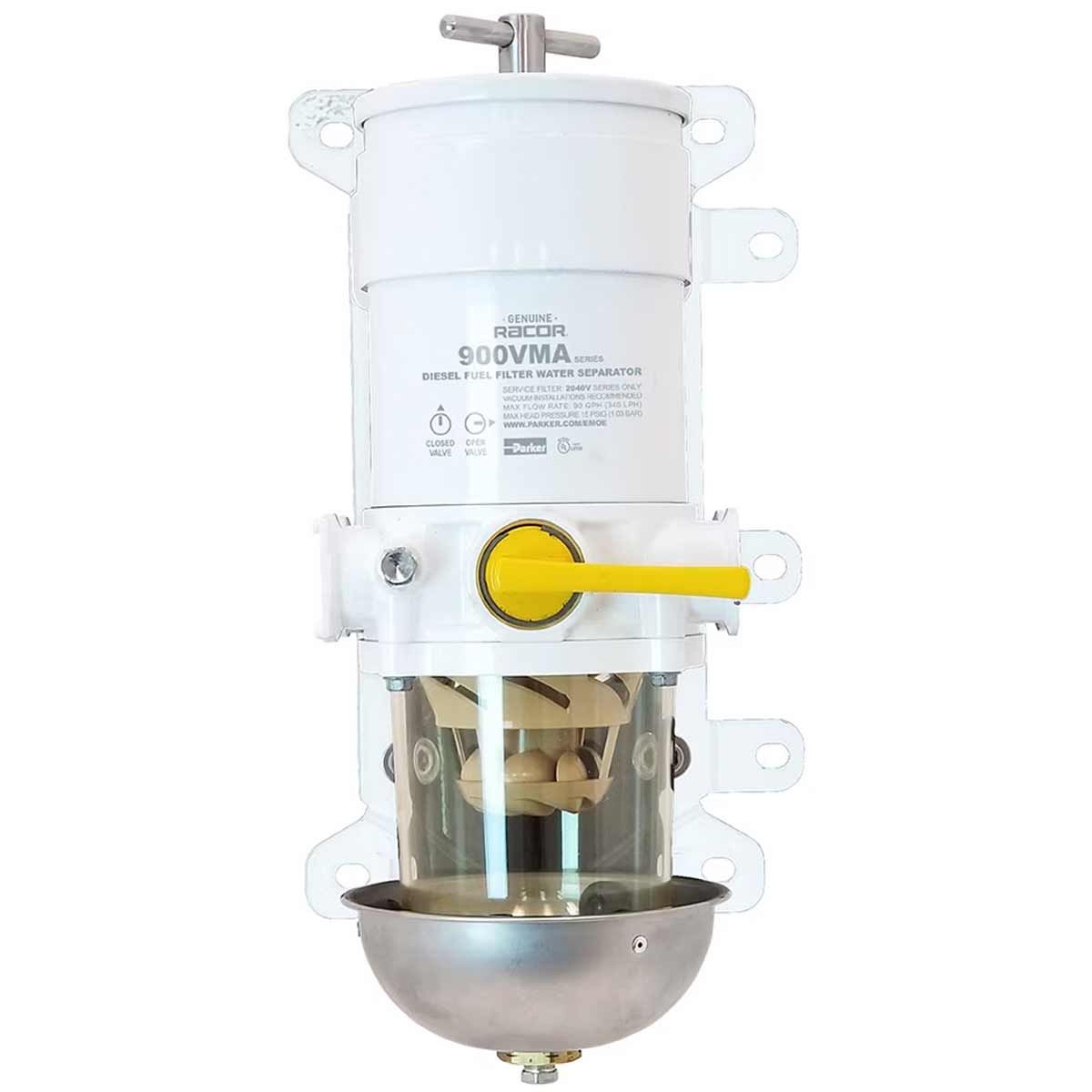 Racor 900VMA10 Fuel Filter (10 Micron / Clear Bowl & Heat Shield) 1 Racor 900VMA10 Fuel Filter (10 Micron / Clear Bowl & Heat Shield)