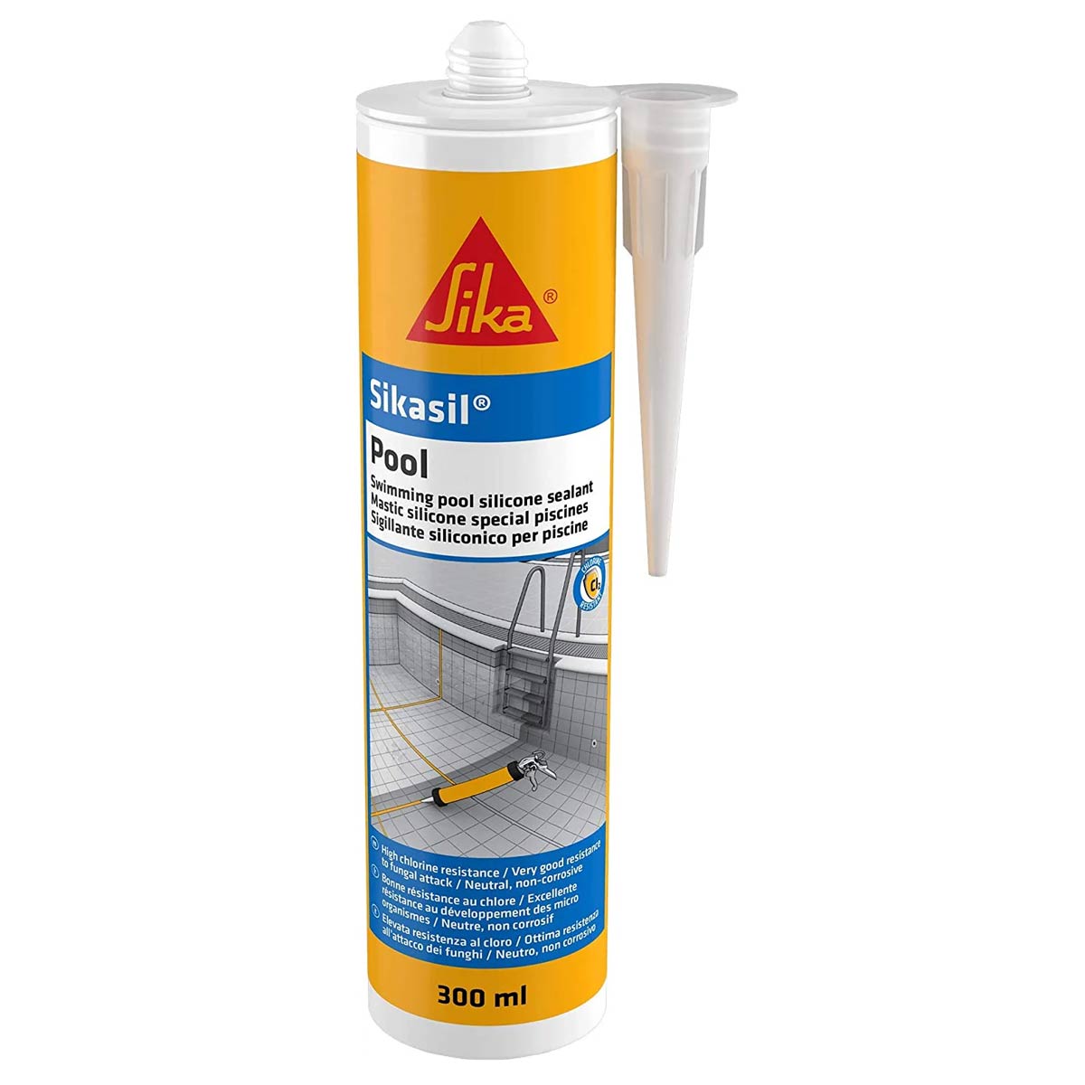 Sikasil Pool silicone sealant for pools and wet areas 300ml Grey 1 Sikasil Pool silicone sealant for pools and wet areas 300ml Grey