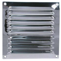 Hooded Louvre Vent Chrome Plated