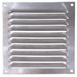 Hooded Louvre Vent Polished Stainless Steel