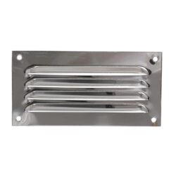 Hooded Louvre Vent Chrome Plated