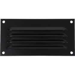 Hooded Louvre Vent Matt Black