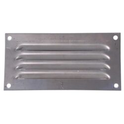 Hooded Louvre Vent Polished Stainless Steel