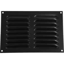 Hooded Louvre Vent Matt Black
