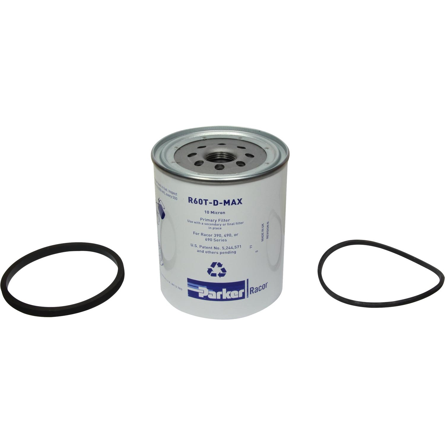Racor R60T-D-MAX Spin-On Fuel Filter Element (10 Micron) 1 Racor R60T-D-MAX Spin-On Fuel Filter Element